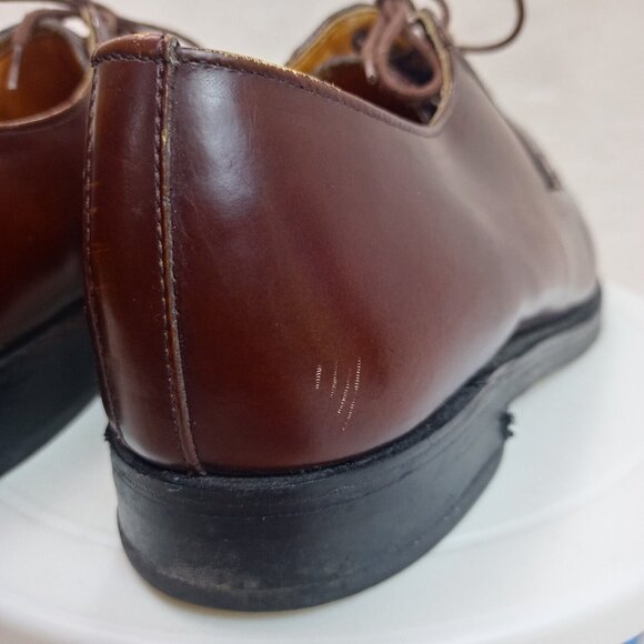 John White Lyon Derby Brown Leather Shoes Mens Size 7 (Made in England) - Picture 10 of 14